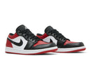 Tênis Air Jordan 1 Low Bred Toe Vermelho